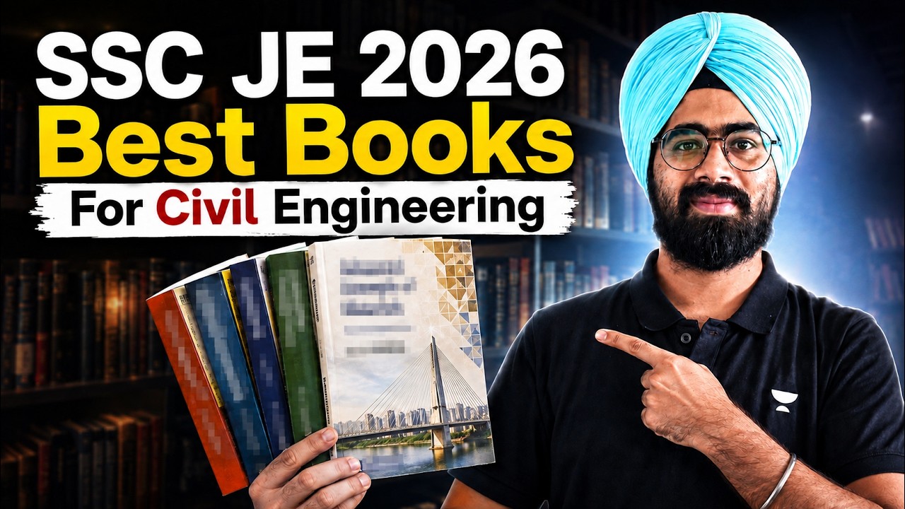 SSC JE 2026 Civil Engineering Best Books 📚 | Complete Subject-Wise Booklist for Top Score!