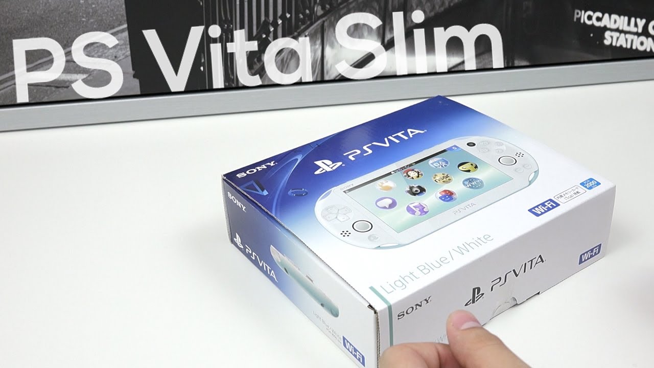 Распаковка и обзор синей PS Vita Slim (импорт из Японии)