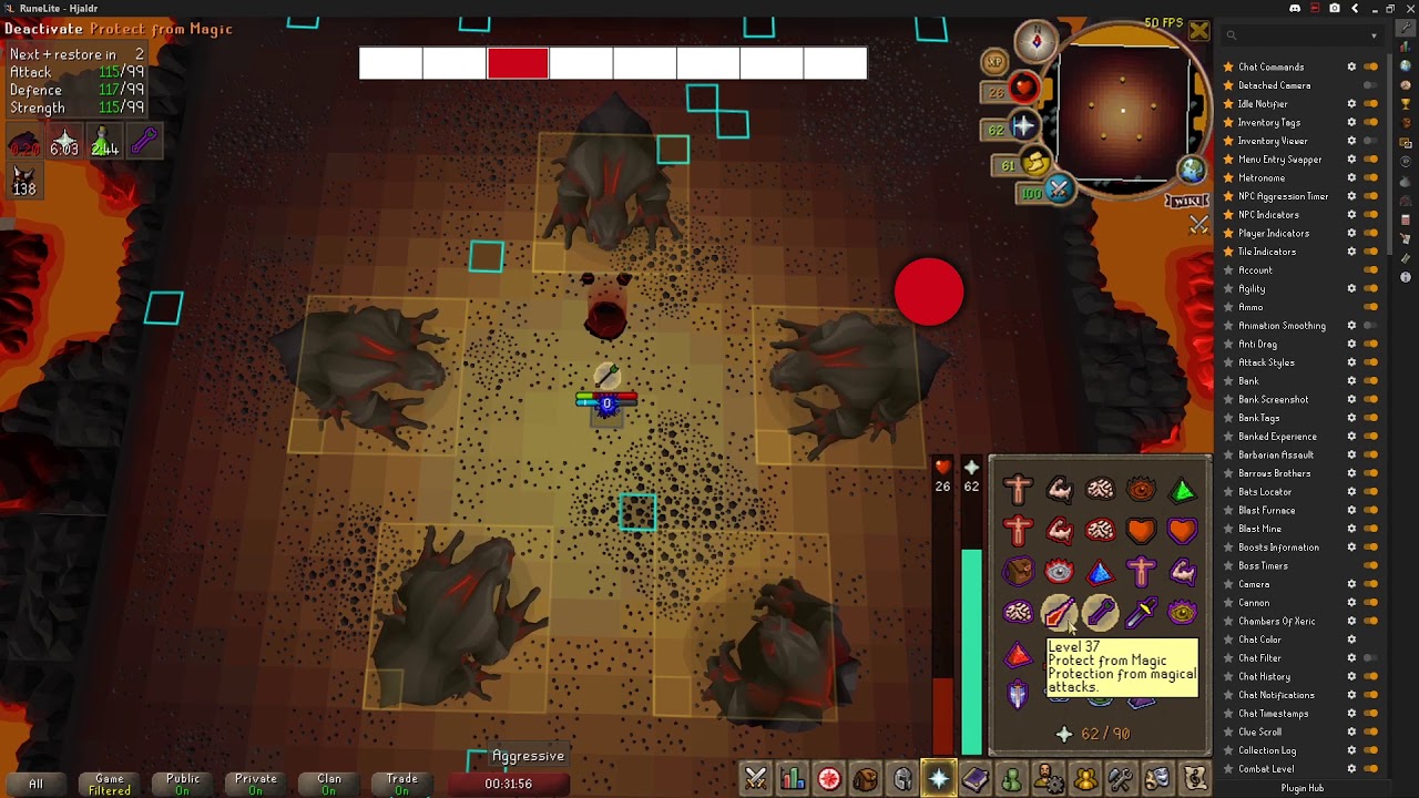 OSRS - 5 Jads challenge - Attack counter (with indicators) (not a guide)