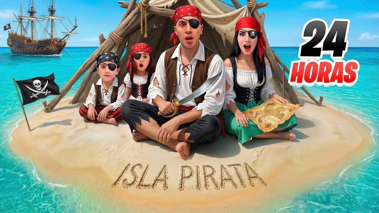 24 Horas ATRAPADOS en una ISLA de PIRATAS 🏴&zwj;☠️
