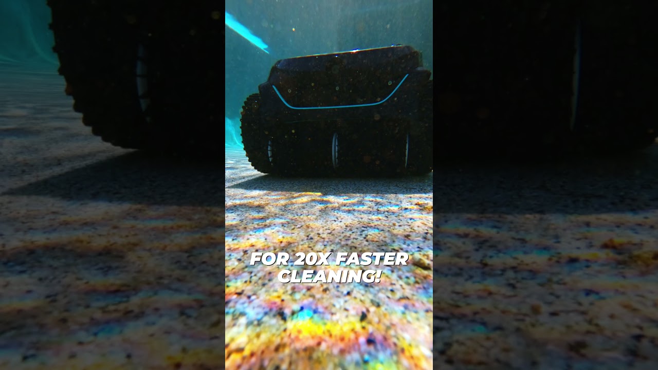 This WYBOT AI-powered pool cleaner is INSANE! 💦🤖
