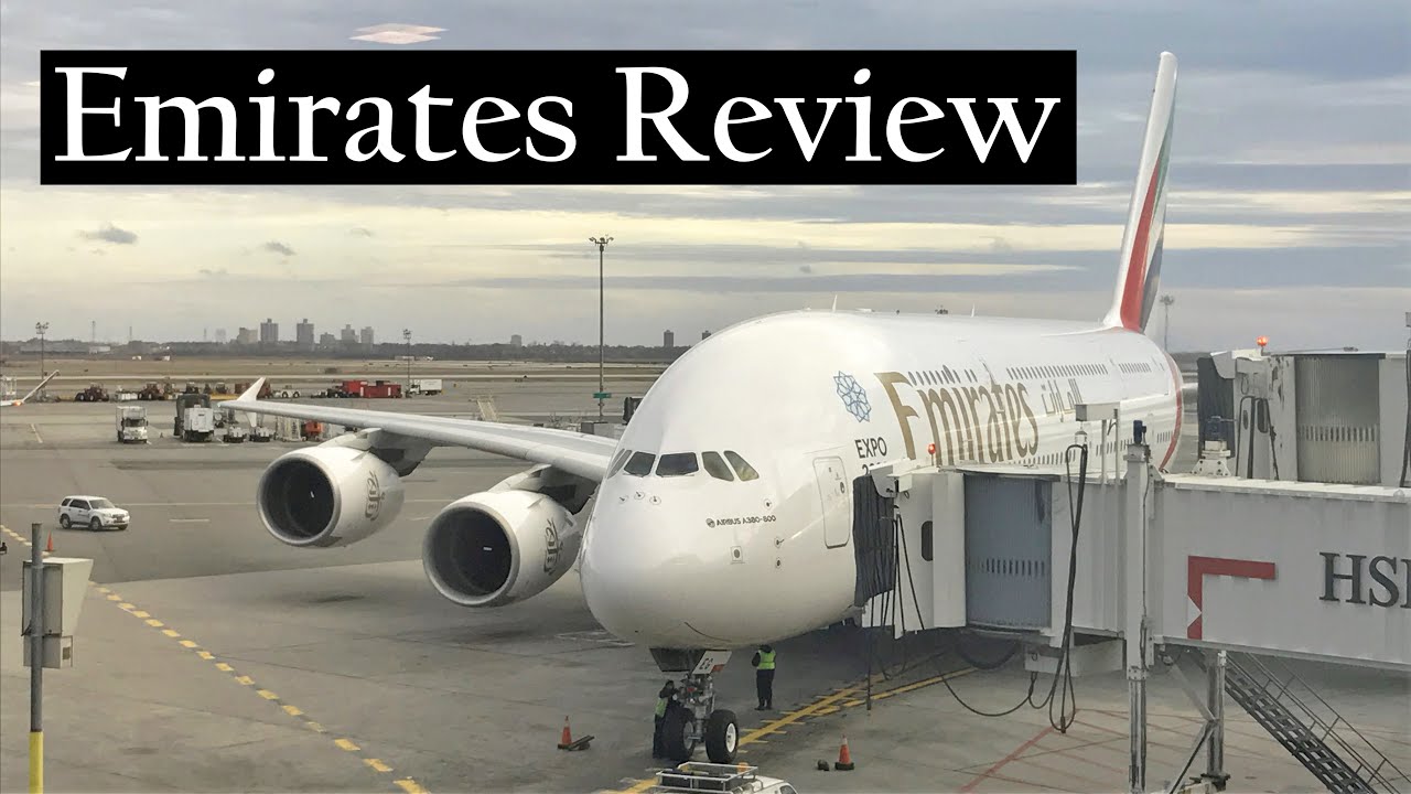 Emirates airlines economy class review flight from New York to Dubai
