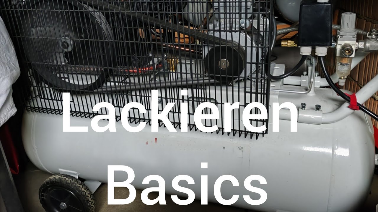 kompressor/  lackierpistole/  Absaugung/   Auto lackieren Basics