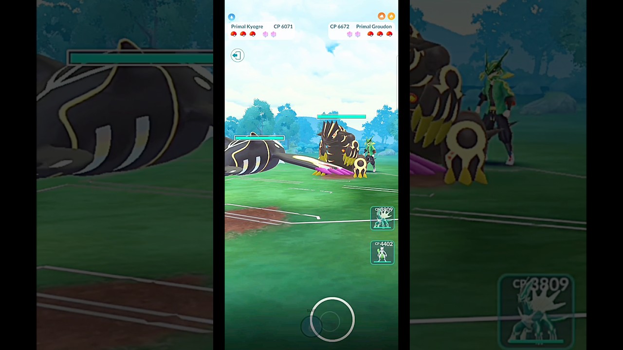 ✨️Primal Kyogre V/S✨️Primal Groudon PVP😂Битва в #pok&eacute;mongo