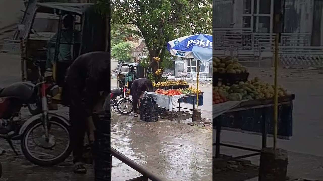 Monsoon Rain in Mirpur Azad Kashmir #rain #monsoon