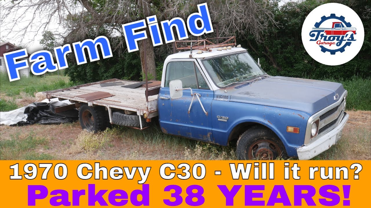 Can This Farm Find 1970 Chevy C30 Farm Truck Run After 38 Years Parked?