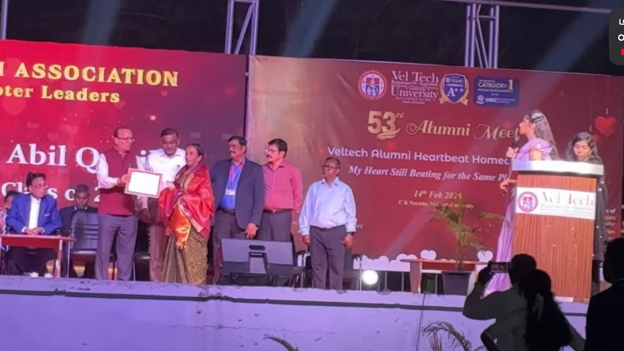 Veltech College, Avadi, Chennai . 2026 Alumini Meet