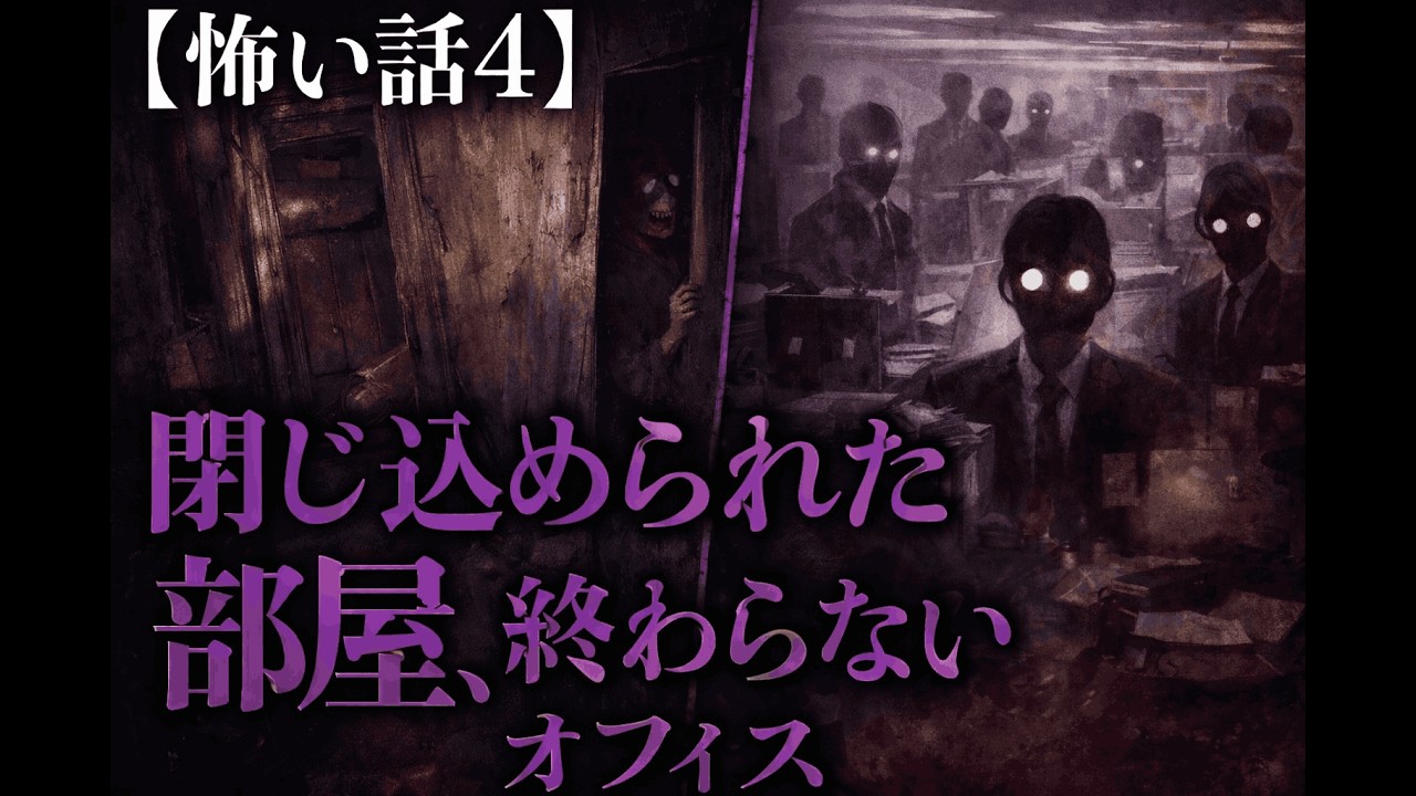 【怖い話4】閉じ込められた部屋、終わらないオフィス