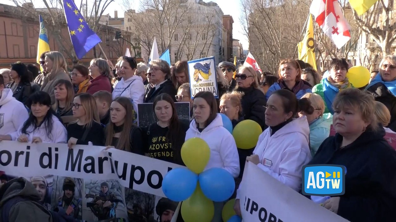 Ucraina, a Roma il corteo nel quarto anniversario dell’invasione