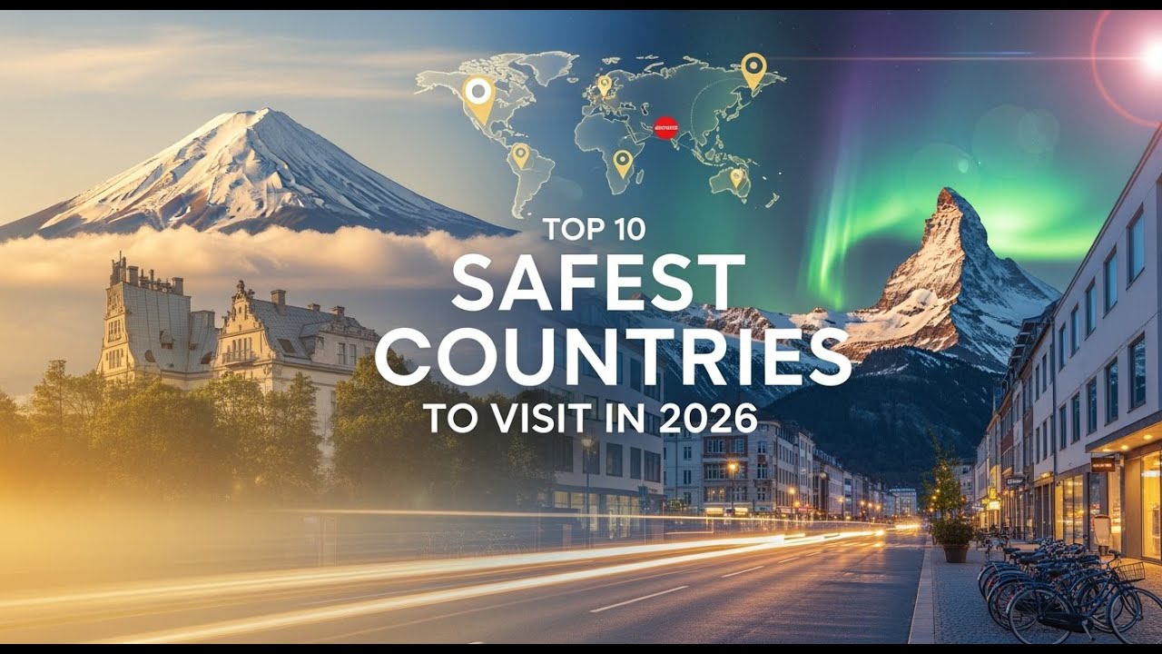 Top 10 Safest Countries to Visit in 2026 | Peaceful & Beautiful Destinations for Every Traveler