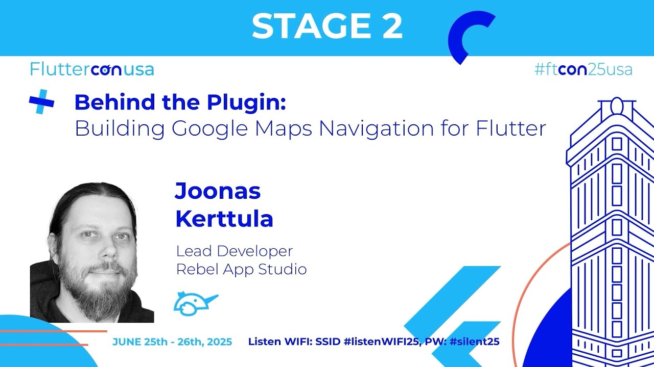Building Google Maps Navigation for Flutter - Joonas Kerttula | Fluttercon USA 2025