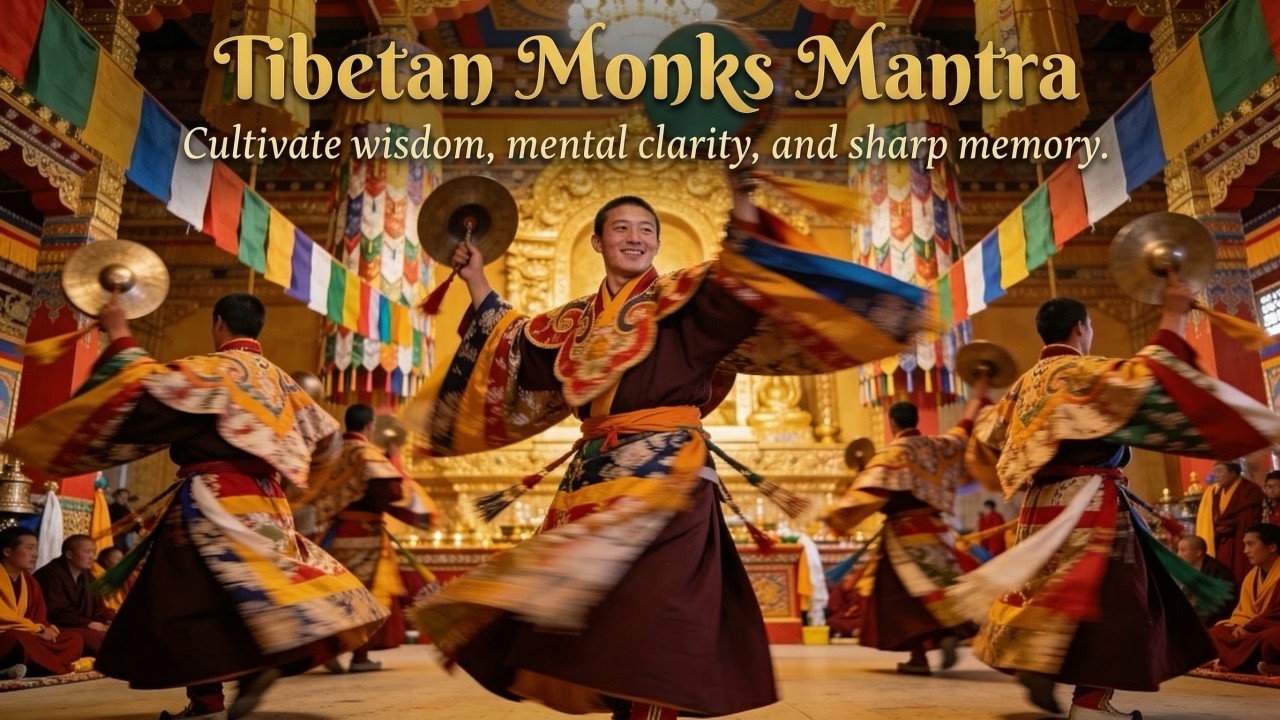 Manjushri Mantra — Memory & Sharp Mind | Tibetan Monks Ceremony for Focus