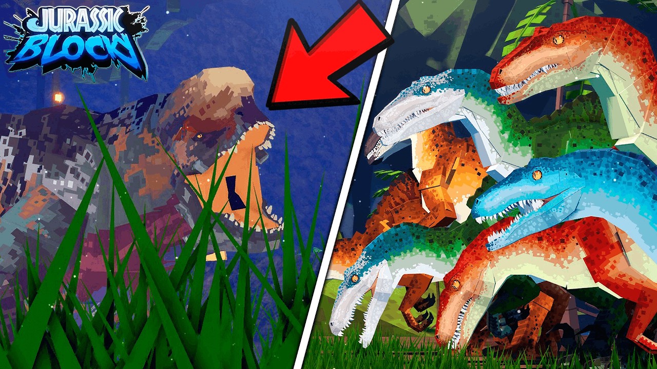 ONDE ESTÁ O BOSS D-REX? COMPREI TODAS AS NOVAS SKINS!! | ROBLOX Jurassic Blocky