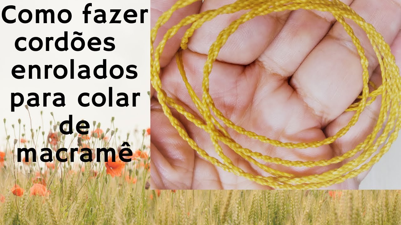 Como Enrolar o Fio Encerado Para Colar