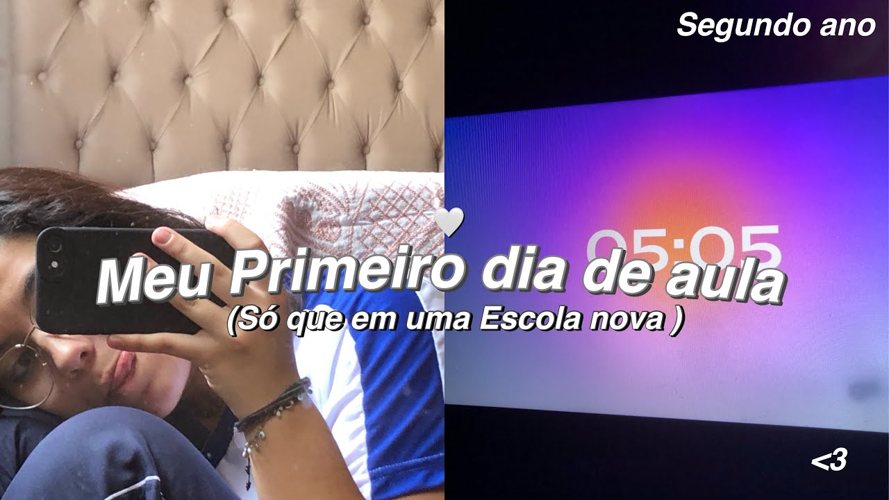 Meu primeiro dia de aula!! Em uma escola nova 😬