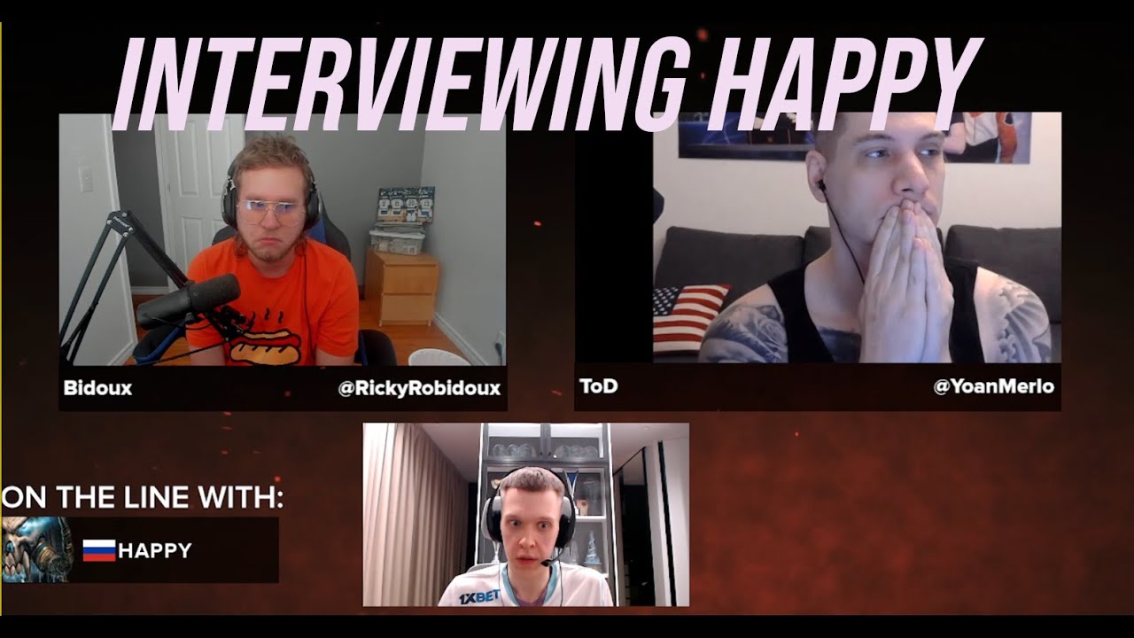 Bidoux Interviews Happy w/ ToD (DuSt League EU)