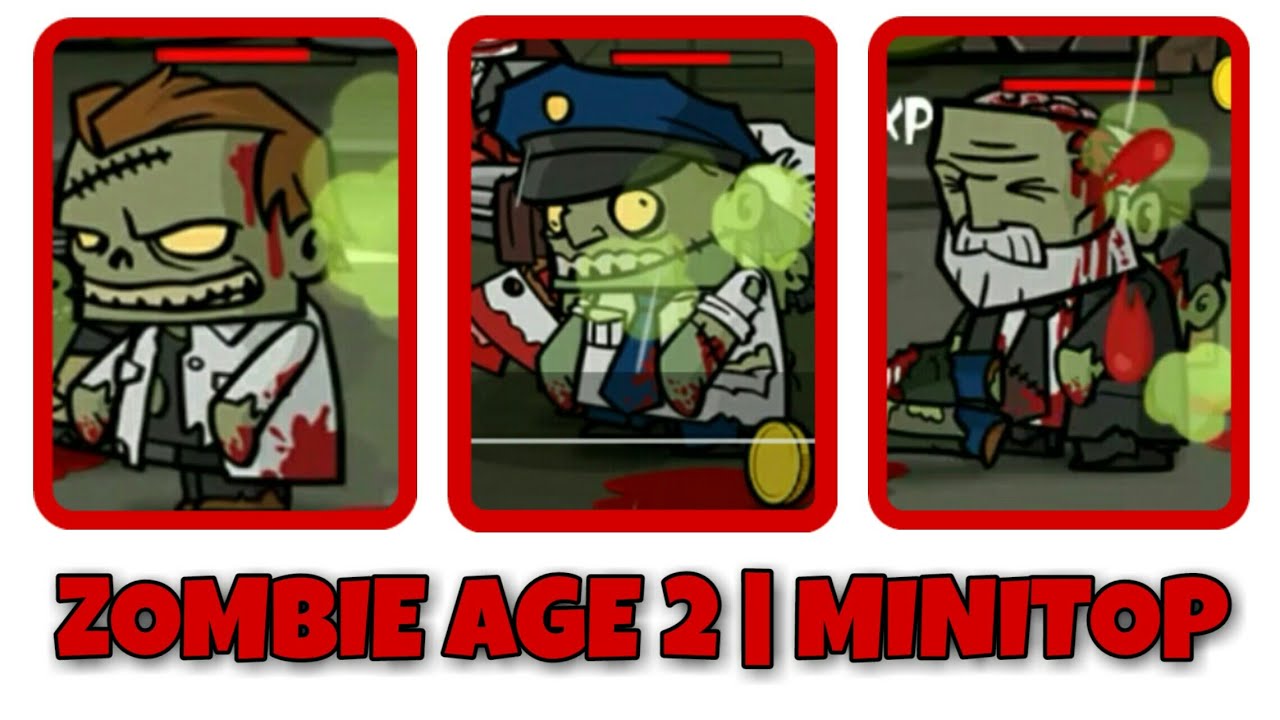 TODOS LOS JEFES DE ZOMBIE AGE 2 | MINITOP