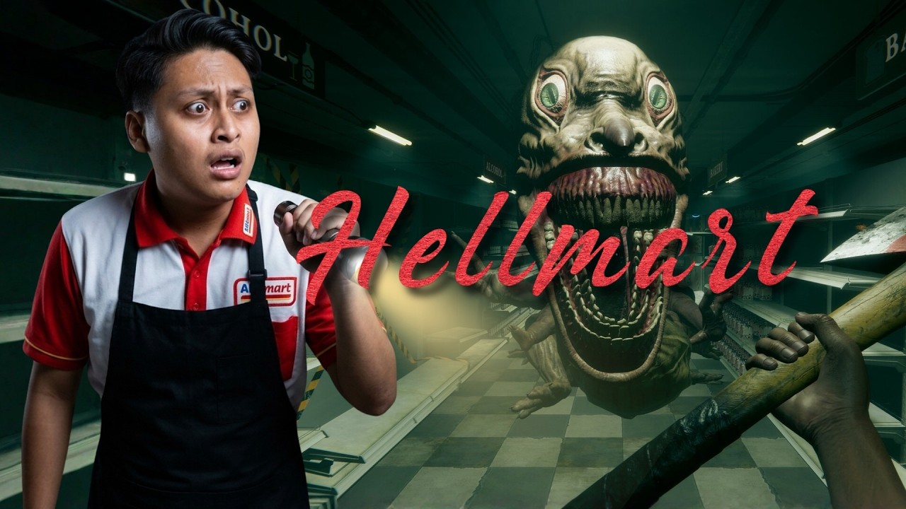 Menjaga toko yang penuh monster , Live Main Game Hellmart #hellmart