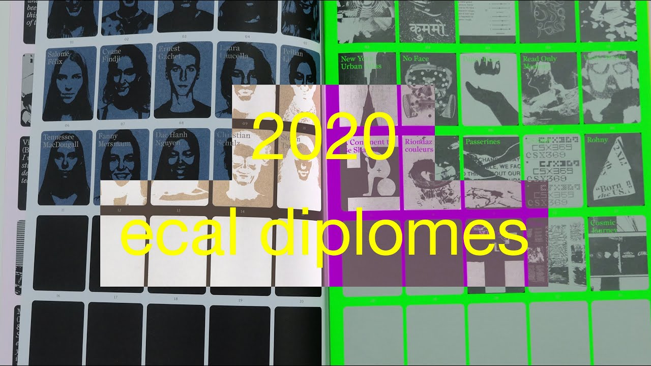Листаю зин ECAL Diplomes 2020