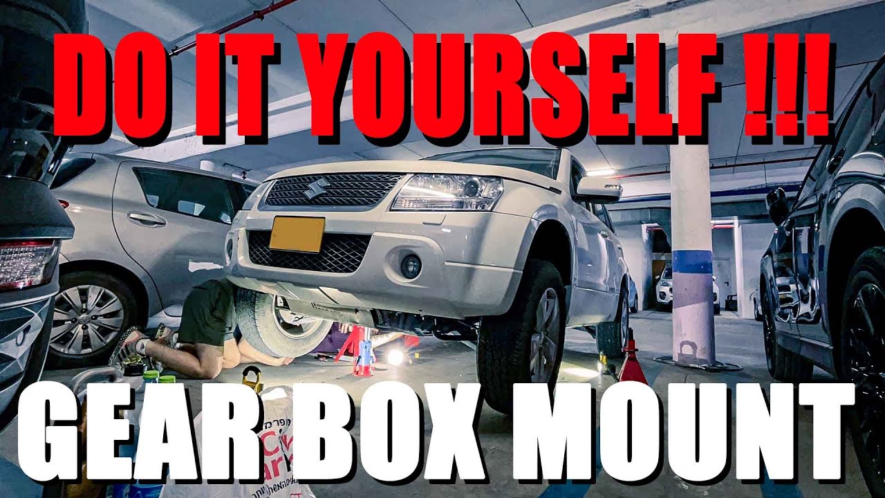 DIY - How to replace A GEARBOX MOUNT in a suzuki grand vitara 2.4