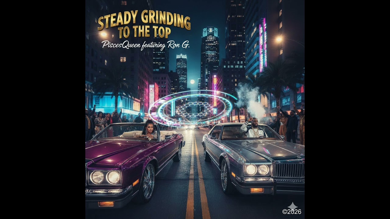 Steady Grinding To The Top​ Artists: PiscesQueen featuring Ron G. @piscesqueengildigitalartist 