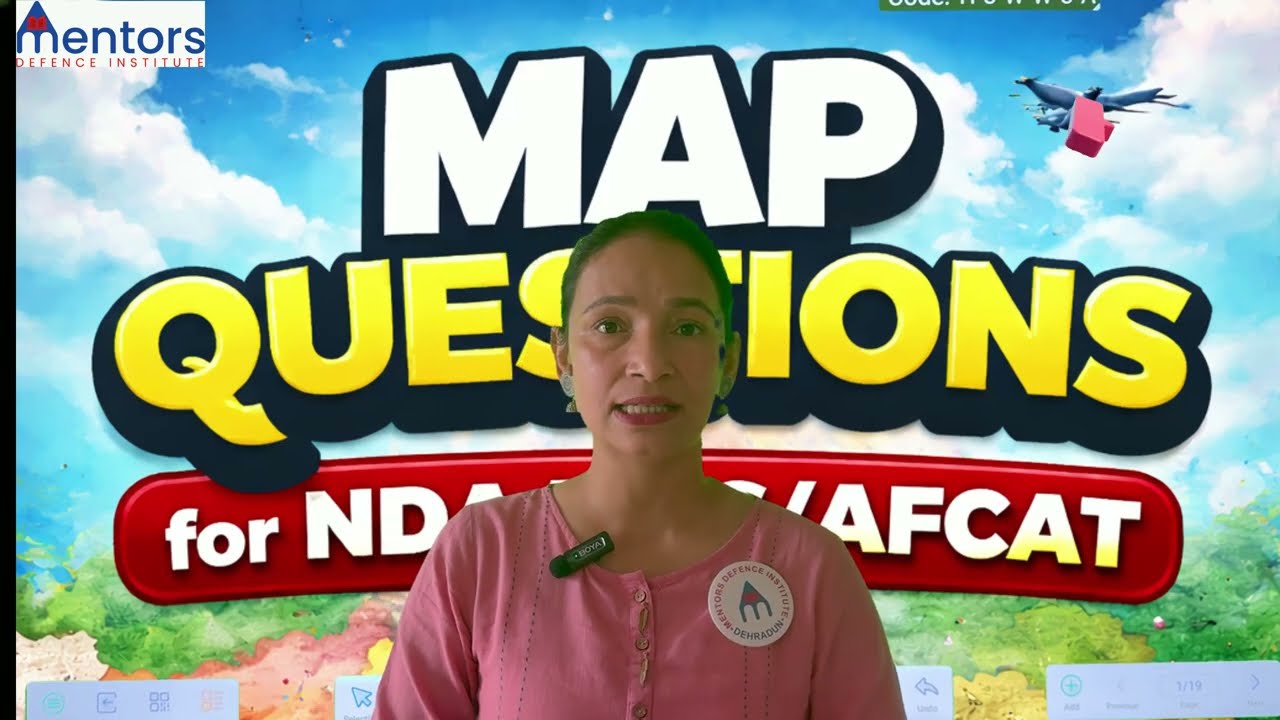 Map Questions Tricks for NDA/CDS/AFCAT 2026 🔥 | Geography MCQs + PYQs | Defence Exams Preparation