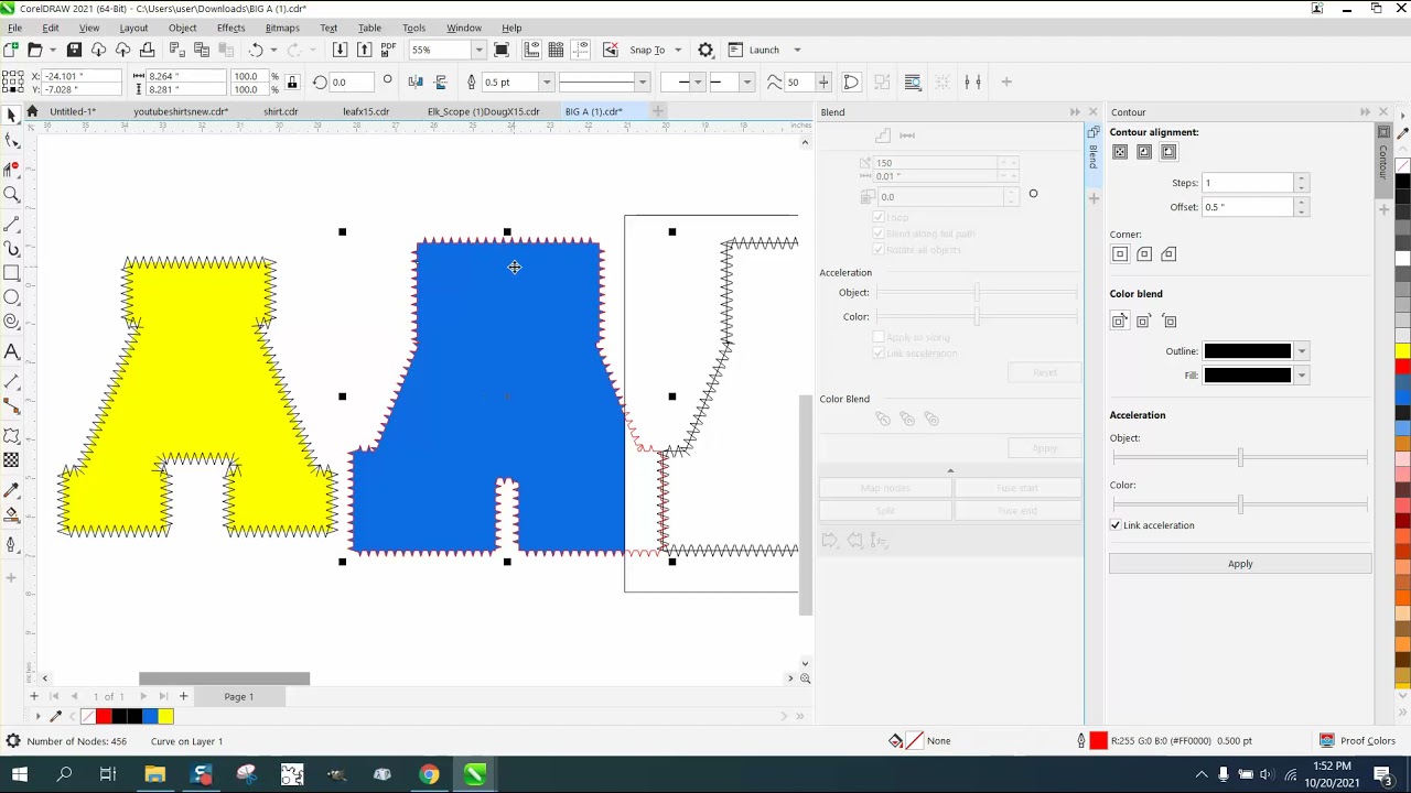Corel Draw Tips & Tricks Stitch look for heat press