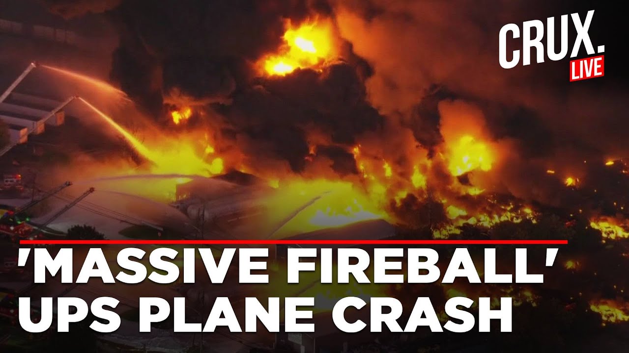 LIVE | UPS Plane Crashes At Louisville Airport During Takeoff, Huge Explosion And Fire | US News