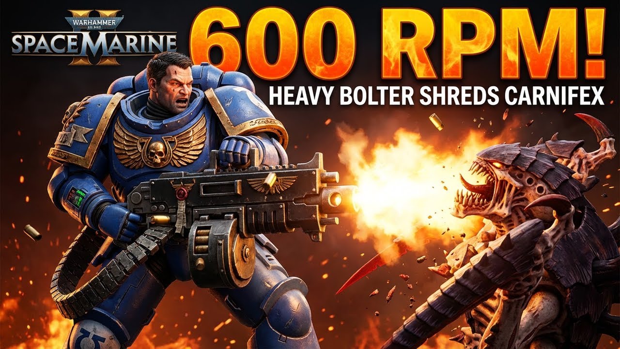 600 RPM Heavy Bolter Combat no commentary Gameplay | Siege Mode Hard stage 10 Space Marine 2
