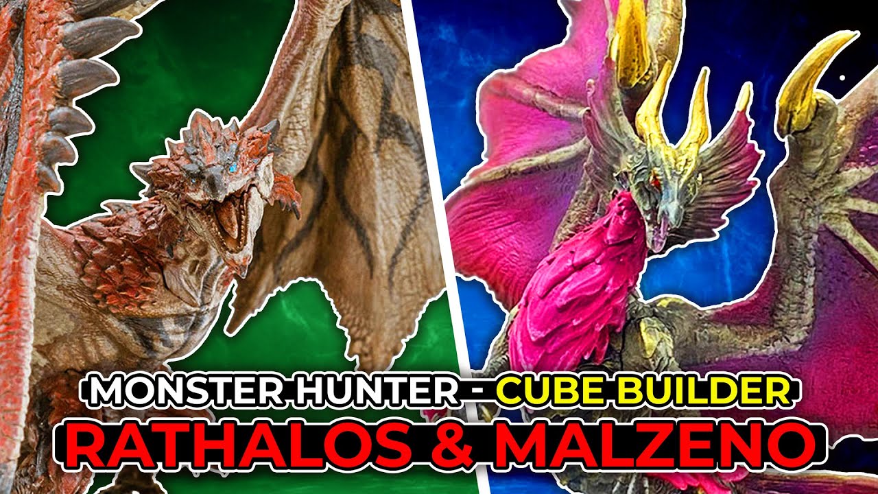 Monster Hunter Cube Builders 3 figures in ONE video! Rathalos  Malzeno Capcom Brand store! モンスターハンタ