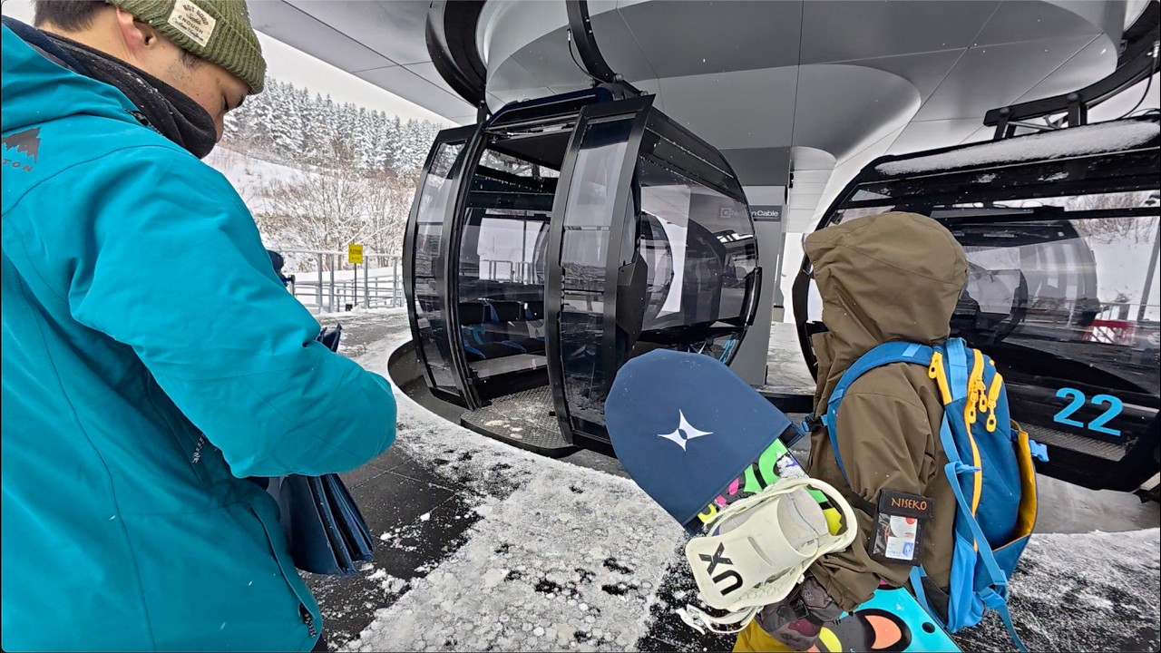 【スノーボード】ニセコグランヒラフオープン🏂これが噂の最新ゴンドラ🚡Niseko2024-2025