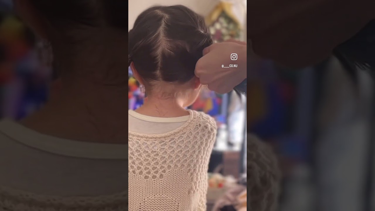 インスタで大好評だった娘のヘアアレンジ #ひつじヘア