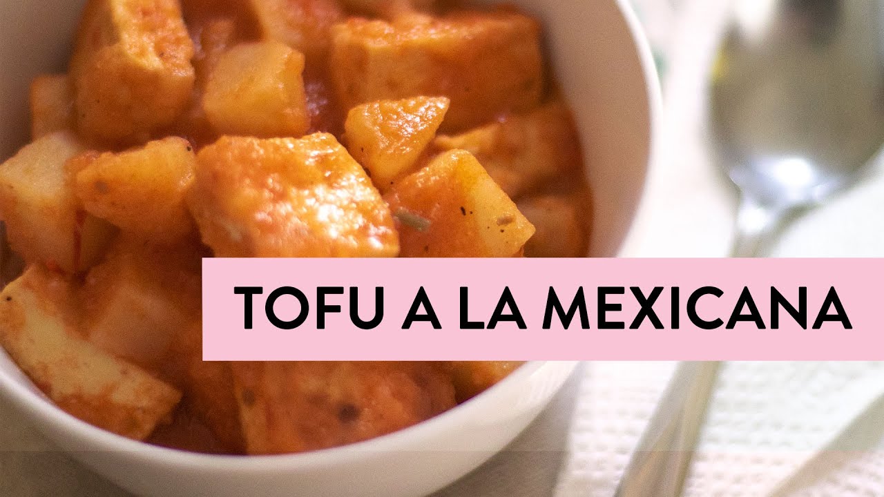 Tofu a la Mexicana - Guisado Vegetariano Muy Facil