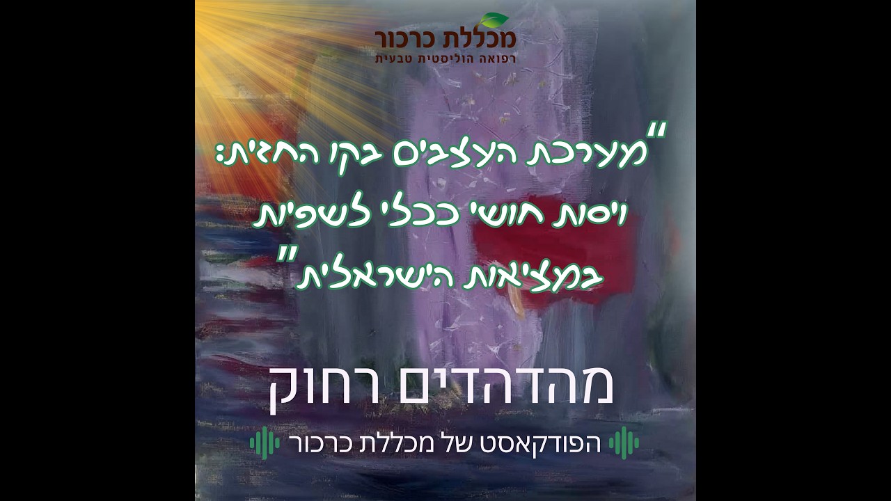 מערכת העצבים בקו החזית: ויסות חושי ככלי לשפיות במציאות הישראלית-מהדהדים רחוק עם שירי נהיר