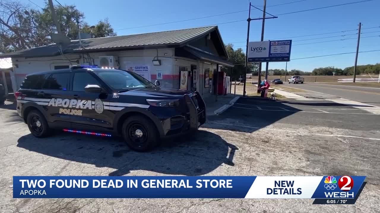 Apopka police investigate deaths of two people found inside general store