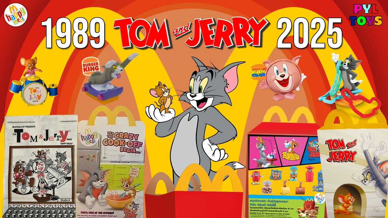 TODOS los JUGUETES de TOM Y JERRY de MCDONALDS y BURGER KING (1989-2025)