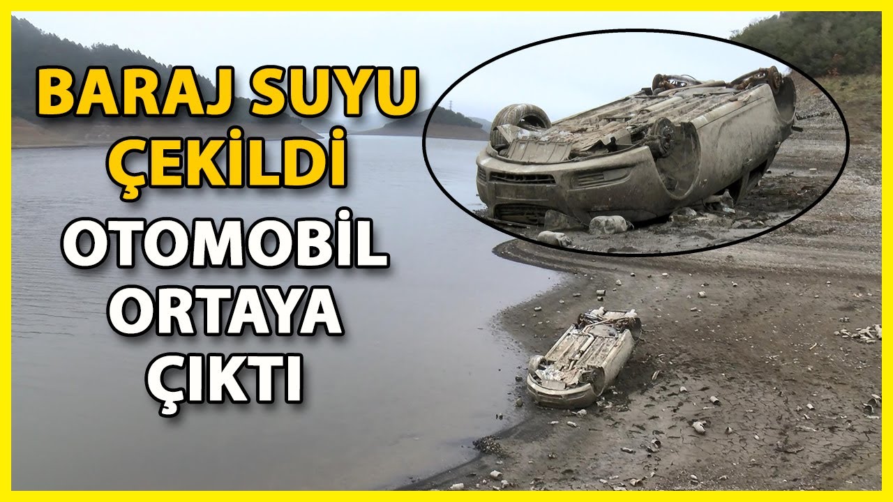 Alibeyköy Barajı'nda Su Çekilince Otomobil Ortaya Çıktı