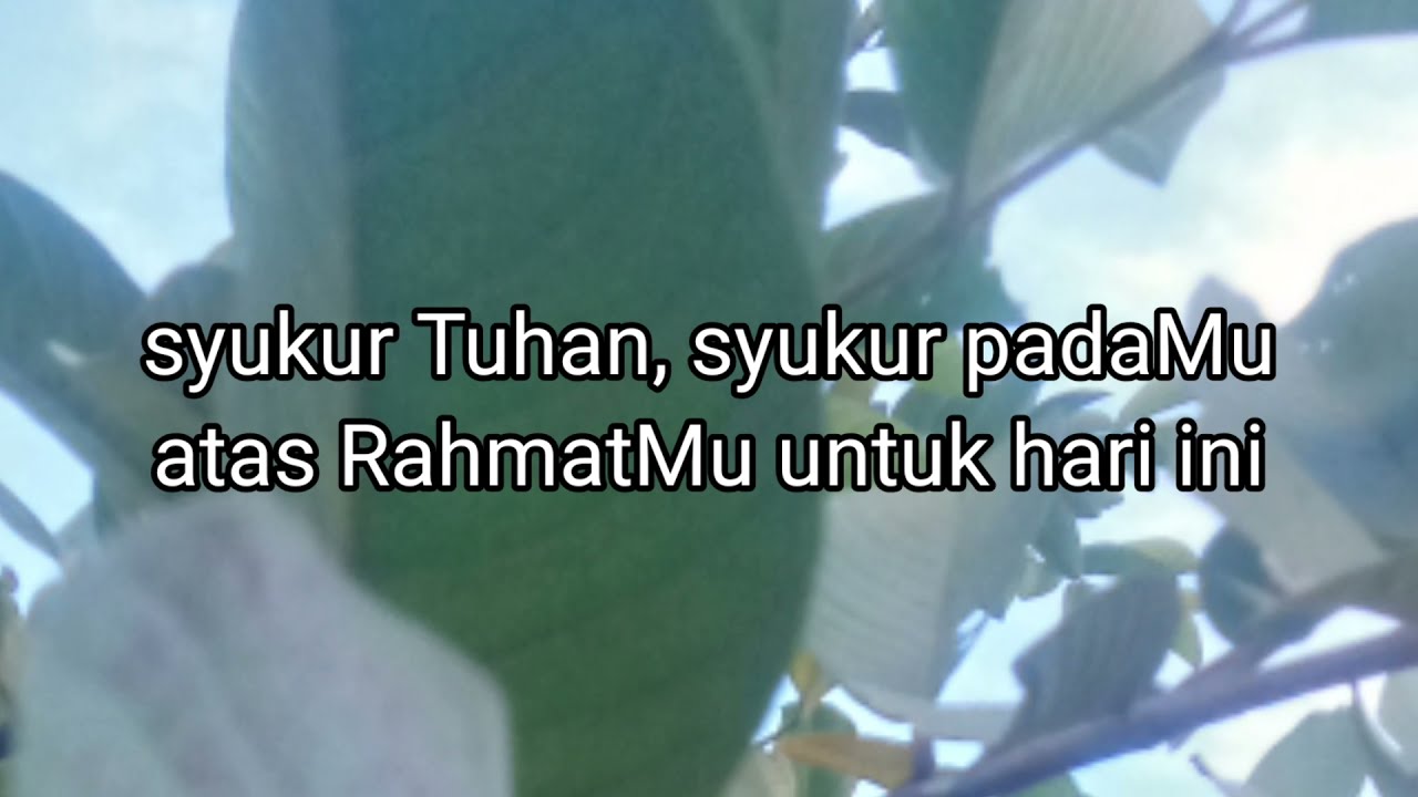 Doa-ku 176 Syukur Tuhan. instrumen lagu rohani dengan lirik tanpa vokal 