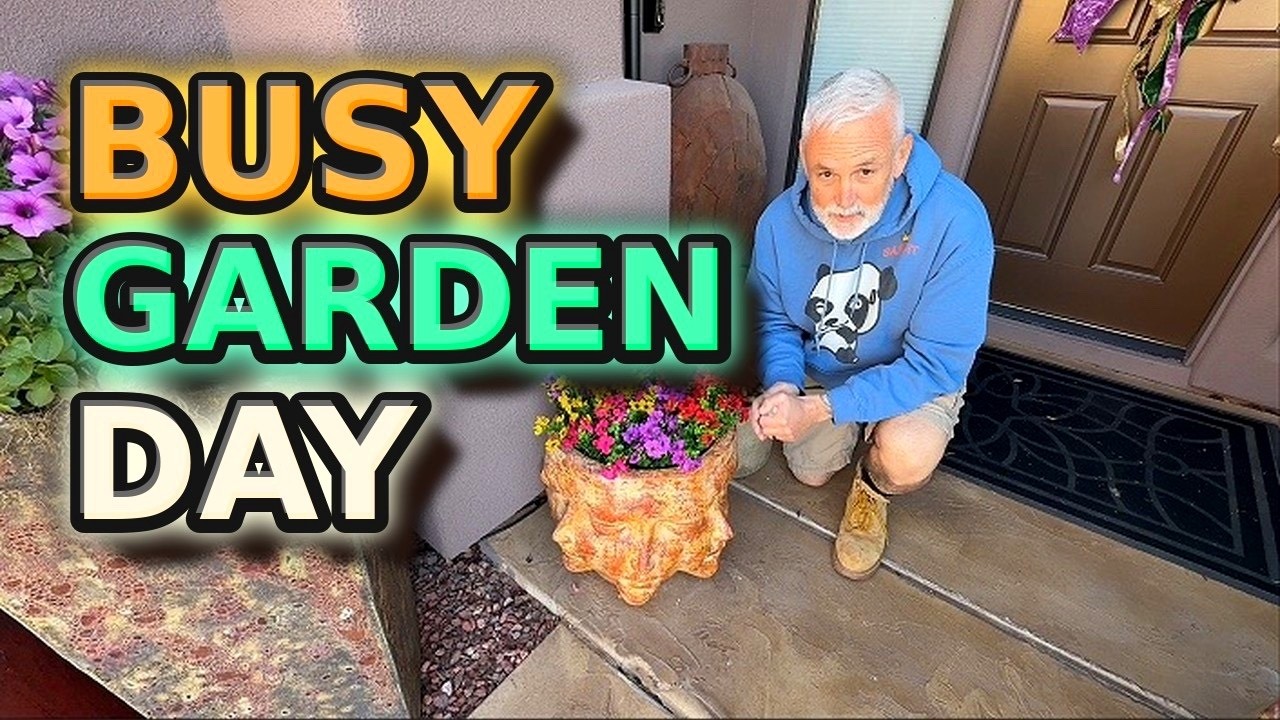 Front Entry Refresh + HUGE Golden Barrel Repot! 🌵🌸