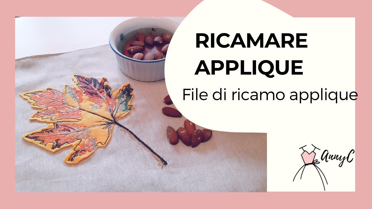 Ricamare un' applique tema Autunno: tutorial ricamo a macchina.