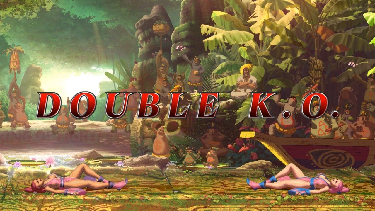 KOF XIII [Steam]: Athena, Mai, Kula, Yuri, Elisabeth Double KO ryona ダブルＫＯ リョナ (mirror matches #2)