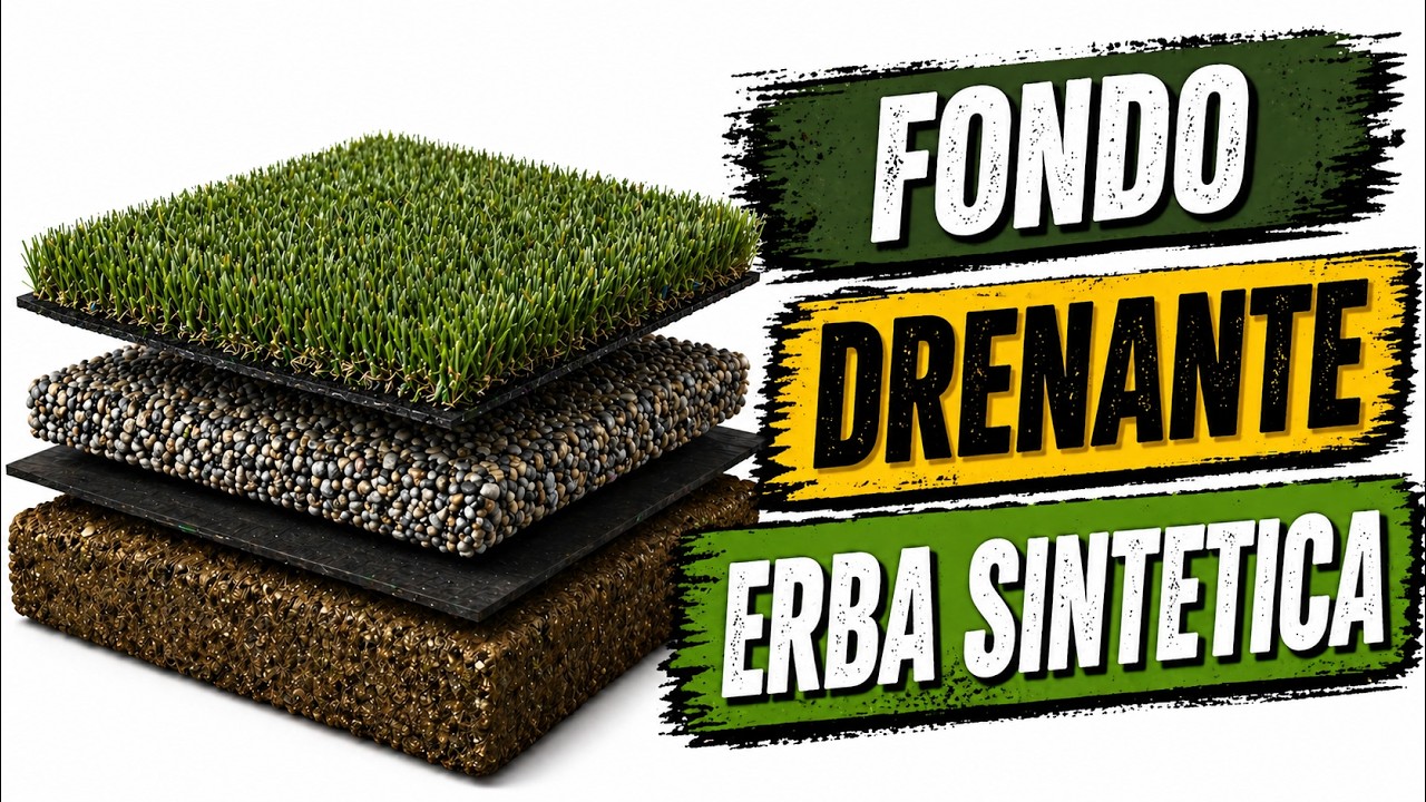 IL VERO FONDO DRENANTE ERBA SINTETICA E' POSA GREEN DESIGN