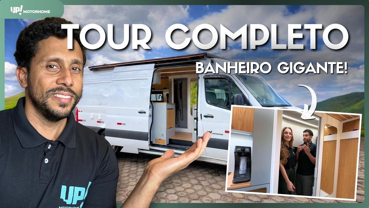 O MAIOR BANHEIRO QUE JÁ FIZEMOS? Tour completo nesse Motorhome surpreendente!