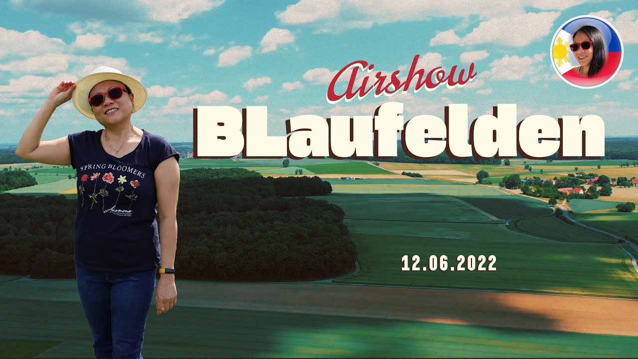 Blaufelden mit Mohnfeld Hohenlohe Baden Wuerttemberg