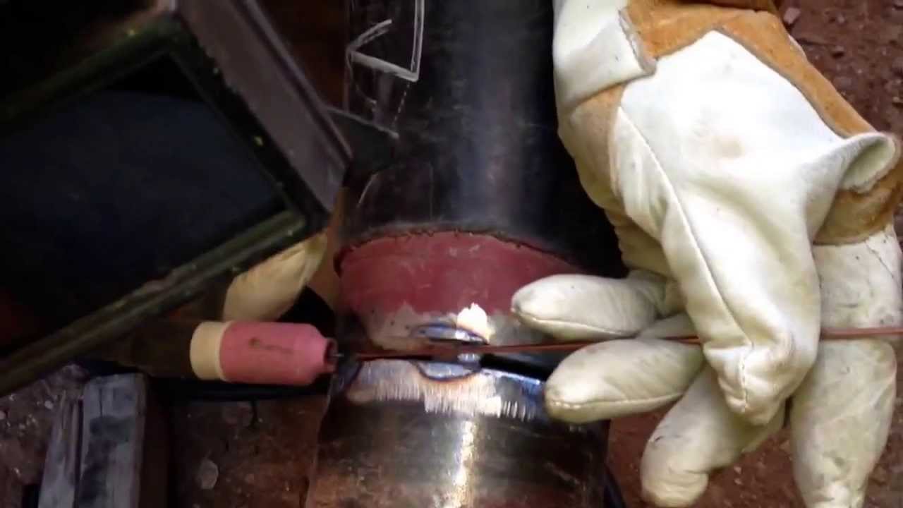 Welding natural gas pipeline Greece