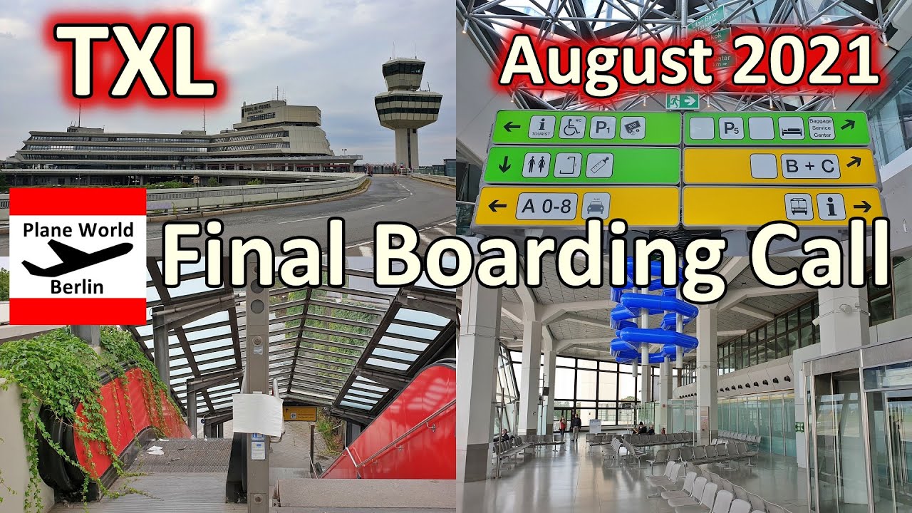 Flughafen Berlin-Tegel kompletter Rundgang Terminal A+B im August 2021 // Tour at closed TXL Airport
