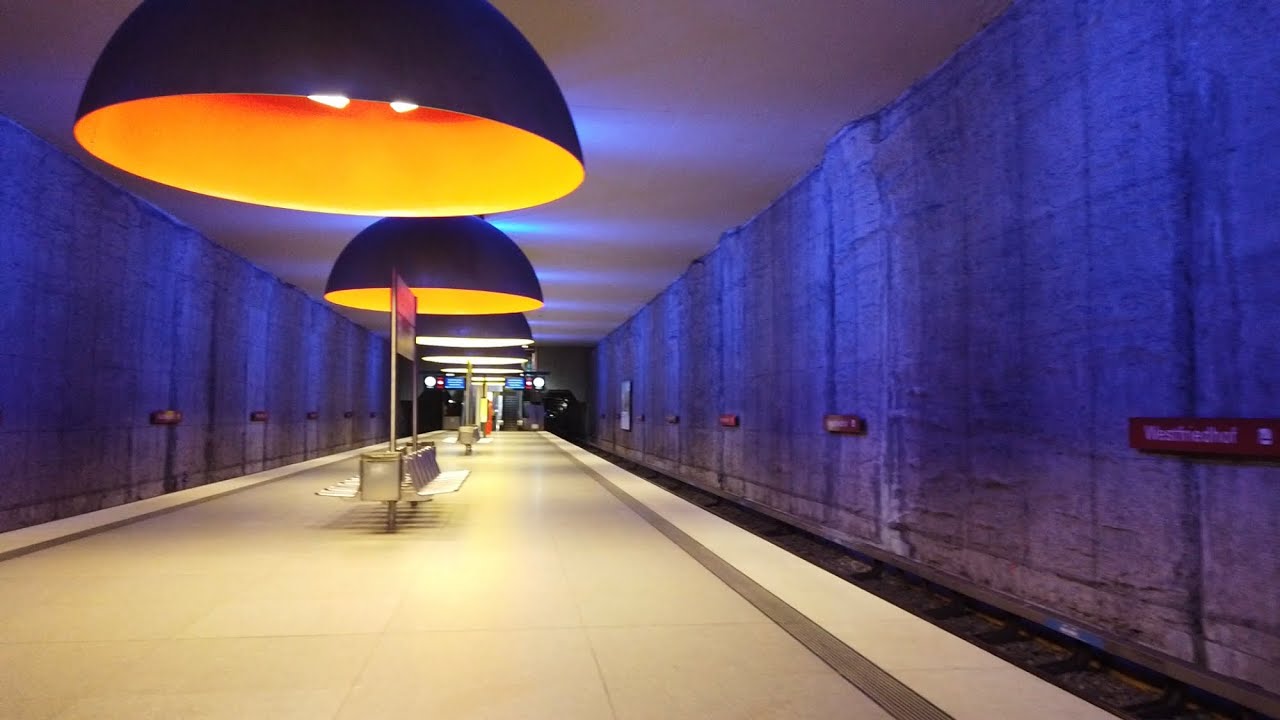 Beautiful Metro Station Munich, Germany - Westfriedhof