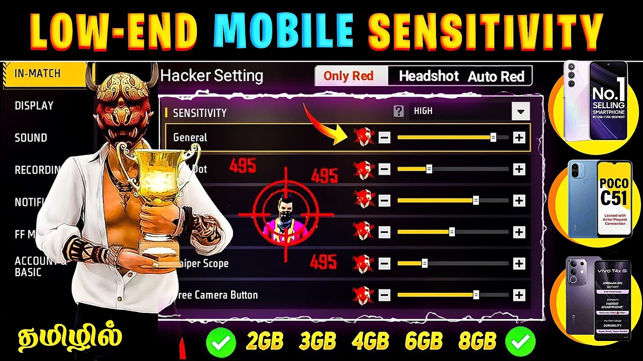Free Fire Headshot Settings 2026 || Free Fire Headshot Trick || Free Fire Headshot Settings 🔥