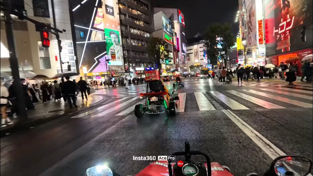 Real Life Mario Kart in Shibuya Crossing 🇯🇵 | Tokyo POV Ride Shot on Insta360 Ace Pro