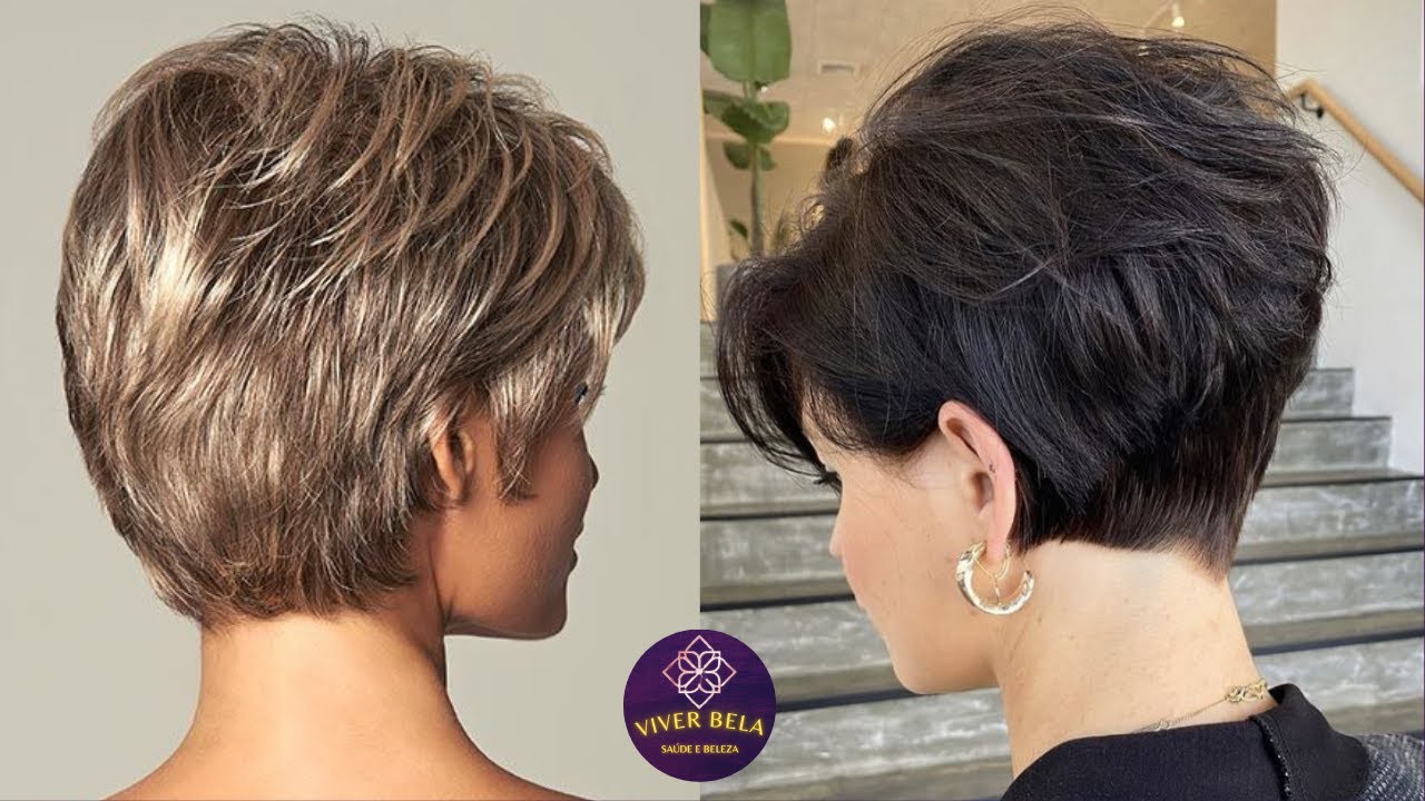 TENDÊNCIAS CORTE DE CABELO PARA MULHERES +40 +50 +70 ANOS CABELO CURTO MODERNO 2023